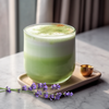 Iced Lavender Cream Oatmilk Matcha