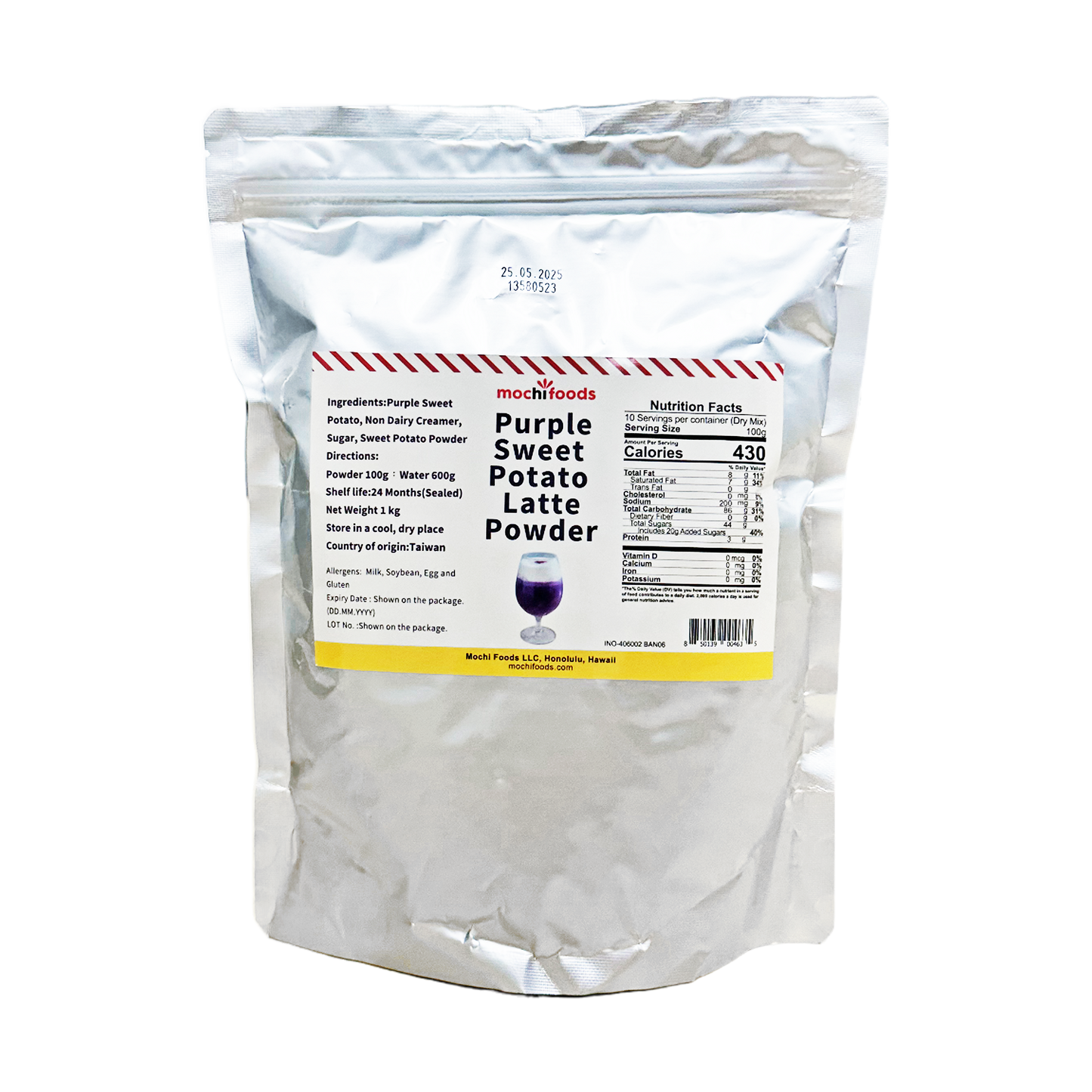 Mochi Foods - Purple Sweet Potato Latte Powder - TB083 (2.2lbs)